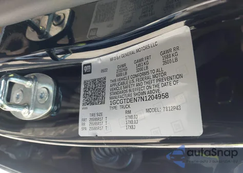 2022 Chevrolet Colorado 4Wd Short Box Z71 из США, поврежденный, VIN 1GCGTDEN7N1204958